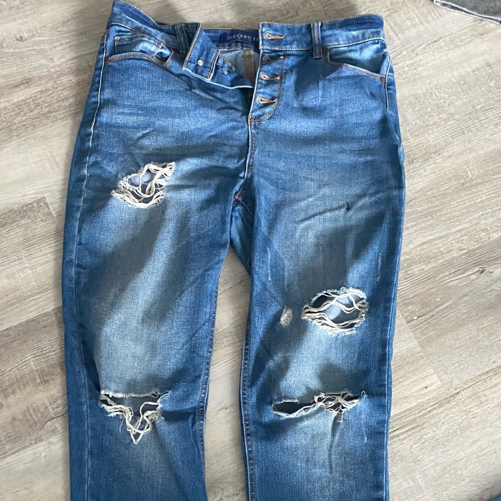 Sapphire ink skinny jeans. Womens 9